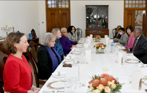 President Cyril Ramaphosa meets with the Elders at Mahlamba Ndlopfu