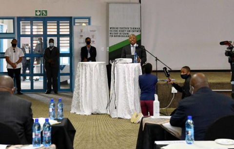 Deputy President David Mabuza meets with various military veterans associations in the North West.