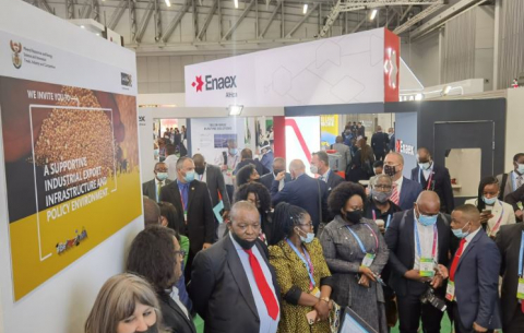 Minister Gwede Mantashe at the Investing in African Mining Indaba.