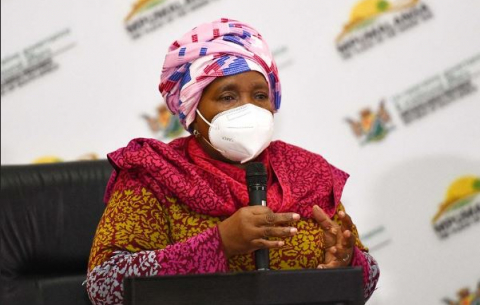 Minister Nkosazana Dlamini Zuma delivers remarks following a progressive interaction with Traditional Leaders in Mpumalanga.