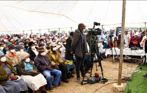 Deputy Minister Pinky Kekana conducts flood disaster management oversight in Deelpan village.