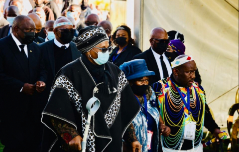 President Ramaphosa at the Special Official Funeral of His Majesty King Zanozuko Tyelovuyo Sigcau.