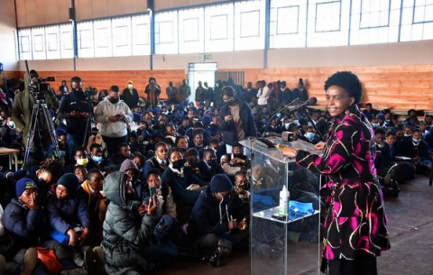 Minister of Women, Youth and People with Disabilties, Maite Nkoana-Mashabane, launches Youth Month.