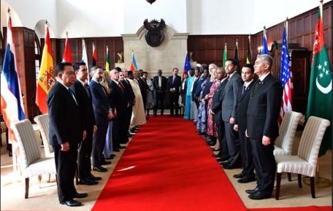 President Ramaphosa receives letters of credence .by Foreign Heads of Mission to South Africa