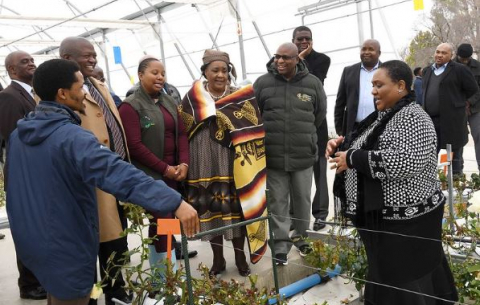 Deputy President David Mabuza attends a women farmers' dialogue in Thaba Nchu, Free State.