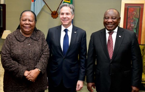 President Ramaphosa receives courtesy call from US Secretary of State, Antony J. Blinken.
