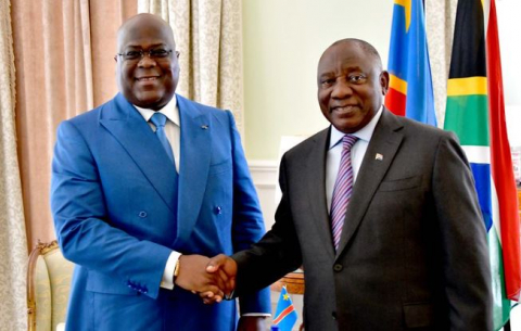 President Ramaphosa hosts DRC President Felix Tshisekedi.