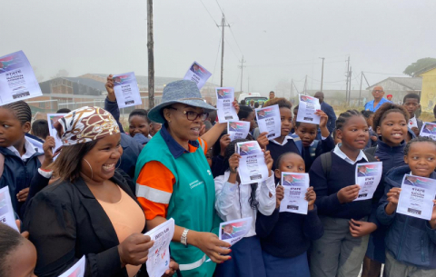 Deputy Minister in the Presidency, Pinky Kekana, at a Pre-SONA outreach in the Western Cape.