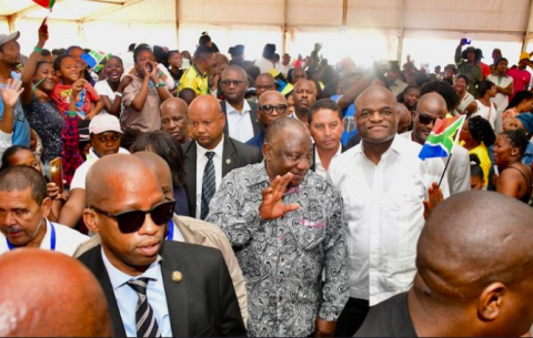 President Cyril Ramaphosa at the Human Rights Day celebration in the Northern Cape.