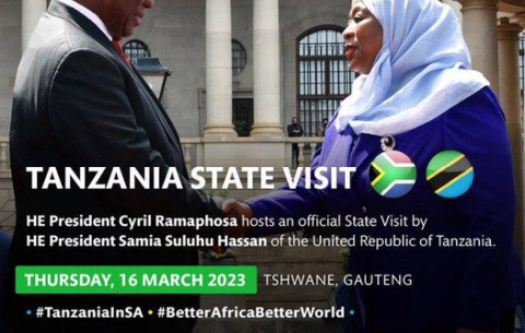 President Ramaphosa hosts Tanzanian President Samia Suluhu Hassan on a State Visit.