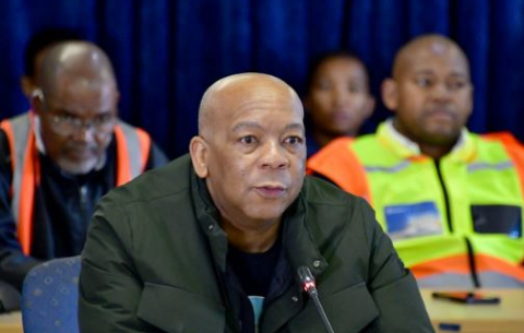 Minister in the Presidency for Electricity, Dr Kgosientsho Ramokgopa, visits Kusile power station.
