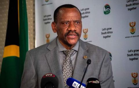 The National Head for the Directorate for Priority Crime Investigation, Lieutenant General (DR/Adv.) Godfrey Lebeya briefs on the Hawks' 1st quarter achievements.