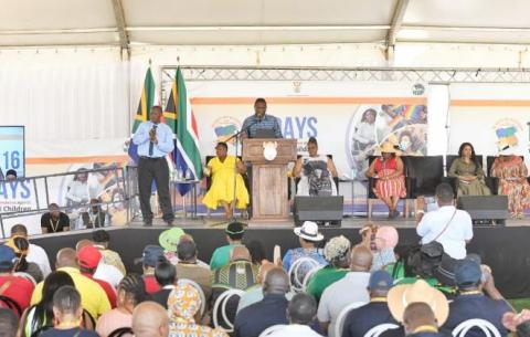 Deputy President Paul Mashatile launches the 16 Days of Activism for No Violence against Women and Children campaign in Mpumalanga.