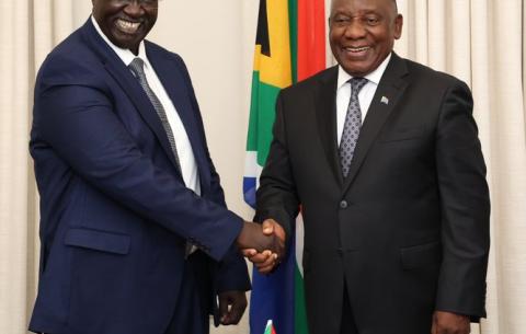 Vice President Nganyaoufa, in his capacity as a Special Envoy of Sudan, will update President Ramaphosa on the ongoing conflict in Sudan.