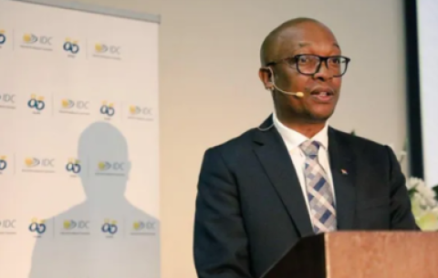 Trade, Industry and Competition Minister Parks Tau at the 86th anniversary of the Industrial Development Corporation.