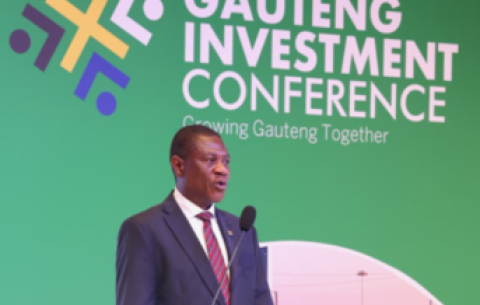 Deputy President Mashatile at the Gauteng Investment Conference.