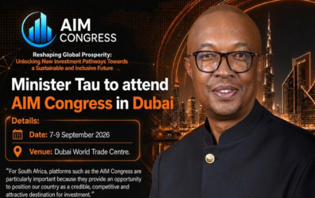 Minister Tau's AIM Congress poster.