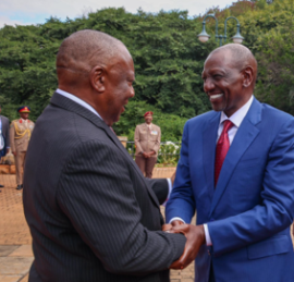 Presidents Ramaphosa and Ruto.