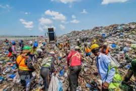 Waste pickers at a dumpster. Image: WEF