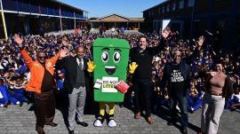 Bingo the Spring Clean mascot.