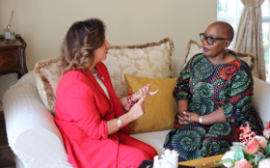 Deputy Minister Nomalungelo Gina and Tunisia’s Ambassador to South Africa, Karima Bardaoui.