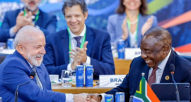 Presidents Ramaphosa and Lula da Silva.