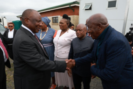 President Ramaphosa in Ndwendwe.