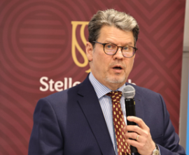 Nel addresses at the Stellenbosch University’s Symposium on Gender Inequality and Anti-Corruption.