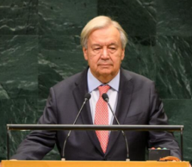 UN Secretary-General Antonio Guterres.