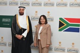 Minister of Tourism Patricia de Lille and Saudi Arabia’s Minister of Hajj and Umrah, H.E. Dr Tawfiq bin Fawzan Al-Rabiah