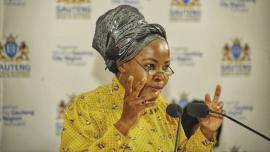 Gauteng Social Development MEC, Morakane Mosupyoe.