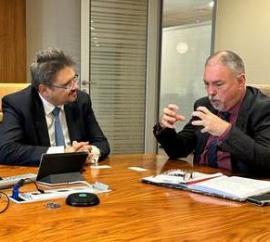 DG Currin (R) and Bulgarian News Agency Director-General, Kiril Valchev. 