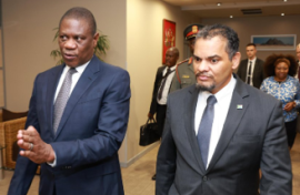 Deputy President Mashatile and DIRCO Deputy Minister Alvin Botes.