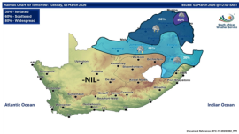 Weather forecast 3 March 2026.