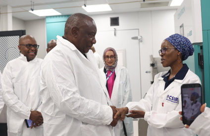 President Ramaphosa at the launch of FuturePHARMA.