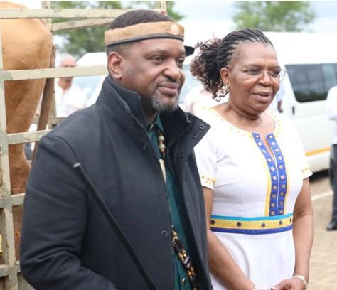 DSD Minister Dina Pule, His Majesty King Misuzulu kaZwelithini