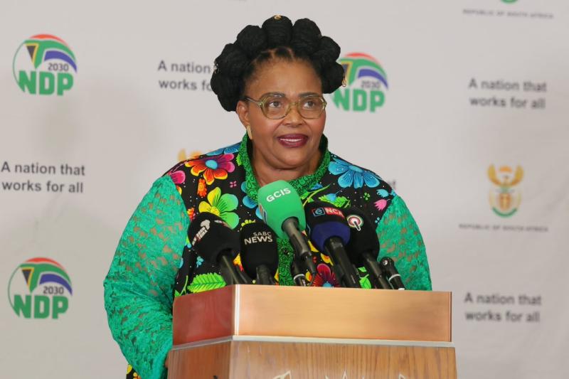 Department of Water and Sanitation Minister Pemmy Majodina