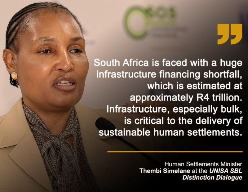 Human Settlements Minister Thembi Simelane.