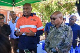 Water and Sanitation Minister, Senzo Mchunu and Northern Cape Premier Zamani Saul.