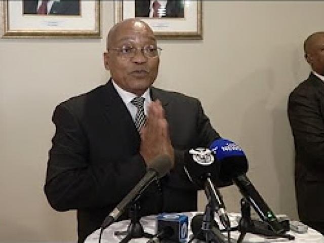President Jacob Zuma champions fight against crime and calls for calm on locals and non-nationals 