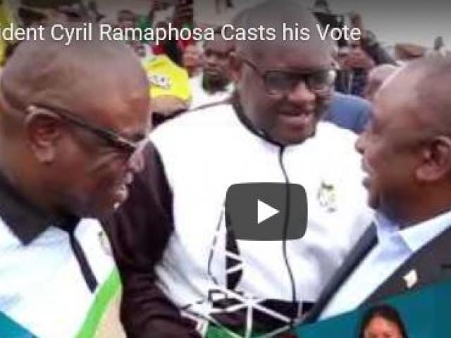 President Ramaphosa votes in the 2019 General Elections