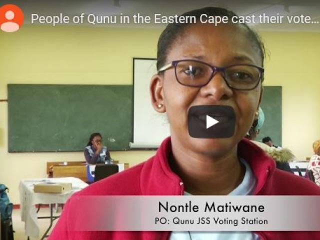People of Qunu cast their votes