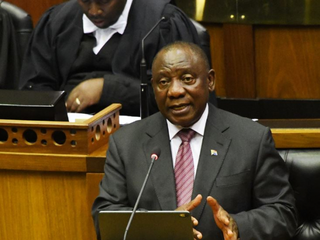 President Cyril Ramaphosa participates in a debate on his address to the annual opening of the National House of Traditional Leaders