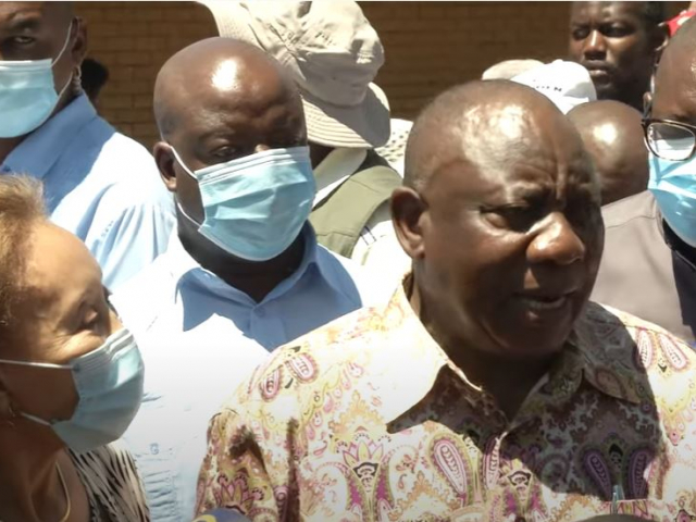 President Ramaphosa casts his vote