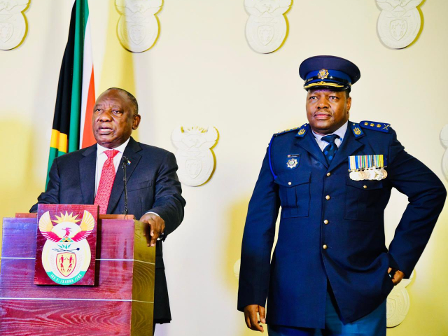   2:09 / 10:44   President Cyril Ramaphosa announces the new National Commissioner of Police