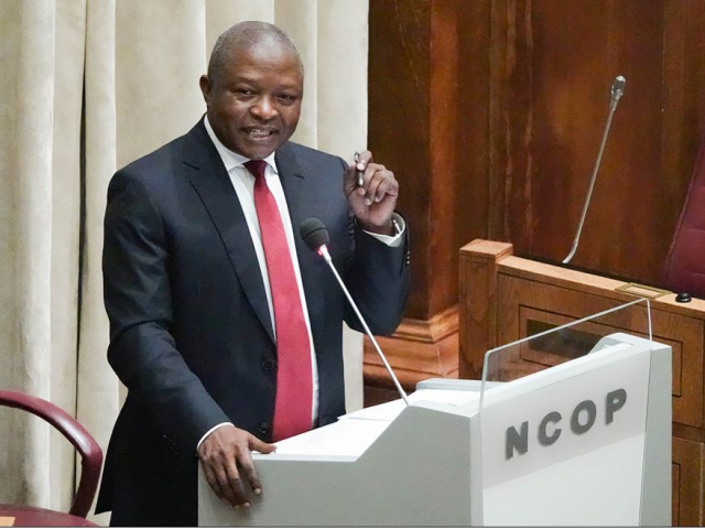 Deputy President responds to questions in the NCOP