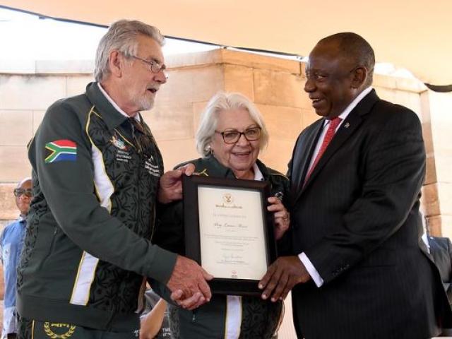 President Cyril Ramaphosa meets Special Olympics team