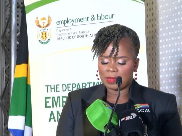 Minister of Employment and Labour briefs media on the department's joint compliance inspections
