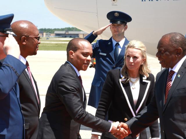 President Ramaphosa arrives in Washington DC.