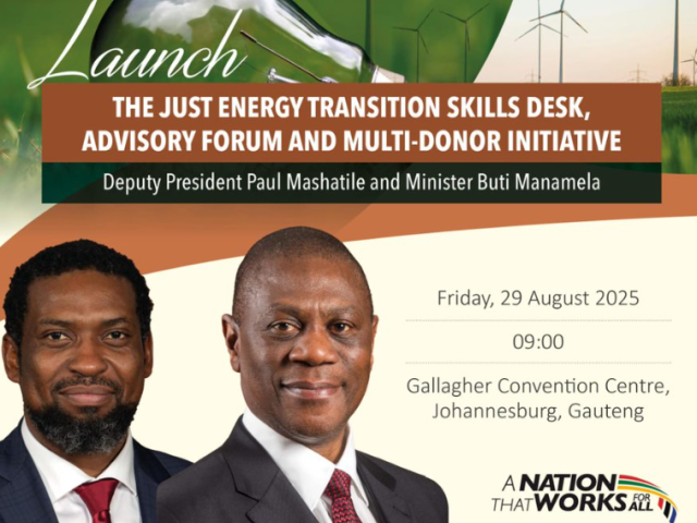 Launch of the Just Energy Transition Skills Desk, Advisory Forum and Multi-donor Initiative.